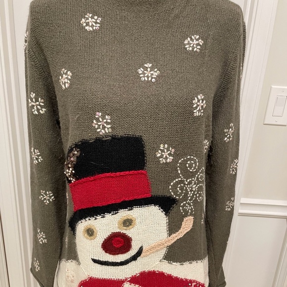 Susan Bristol Snowman Sweater. - Picture 2 of 4